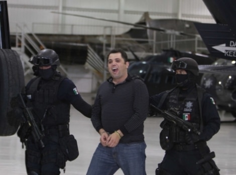 Police in Mexico present Ramiro Pozos Gonzalez to journalists after his capture