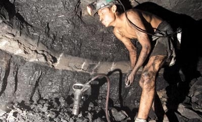 A coal miner in Coahuila, Mexico
