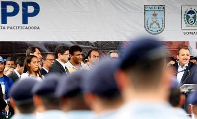 Inauguration of a new UPP unit in Manguinhos