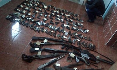 Guns seized in Honduras