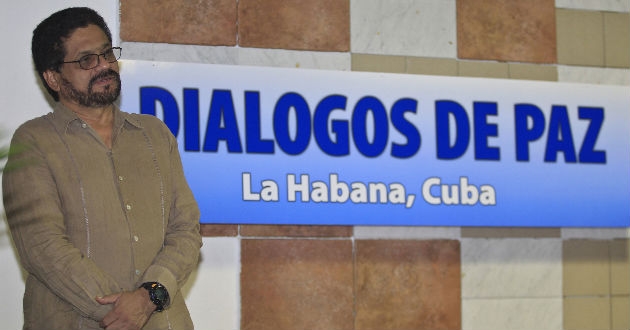 "Ivan Marquez" at peace talks in Cuba