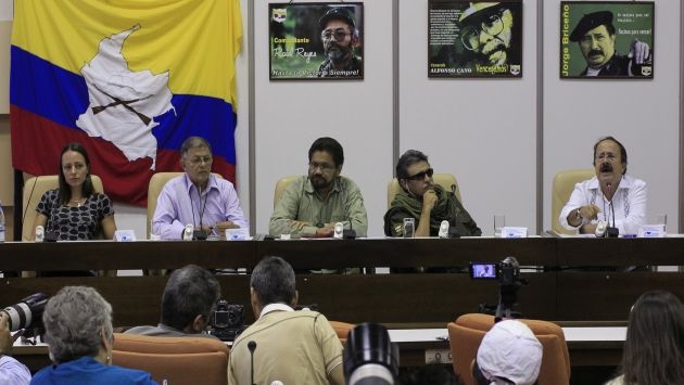 "Ivan Marquez" at peace talks in Cuba
