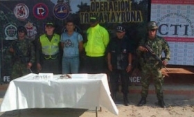 Colombia's security forces tout the capture of alias "Peker"