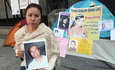Families of disappeared people protest in Mexico