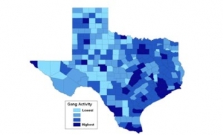 A map of gang activity in Texas