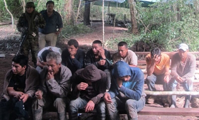 Suspects arrested during the FELCN operation