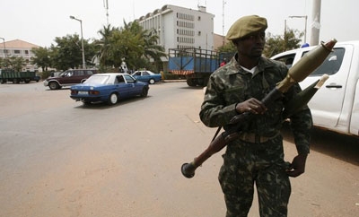 A security official in Guinea-Bissau