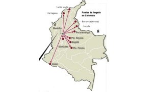El Colombiano map of human trafficking from Medellin