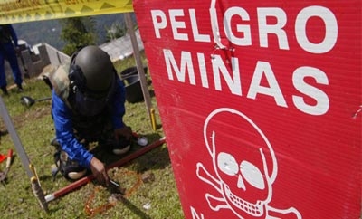 Colombia has had over 10,000 landmine victims