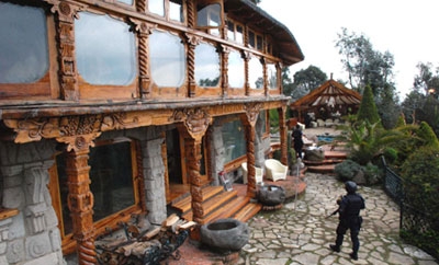 A house seized from the Beltran Leyva Organization