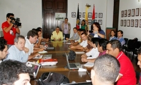 Negotiations between the Colombian government and coca farmers.