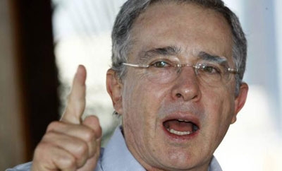 Former President of Colombia Alvaro Uribe