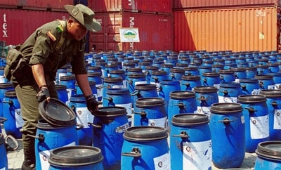 Colombian authorities interdict precursor chemicals