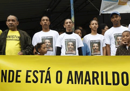 Souza's family protesting his disappearance