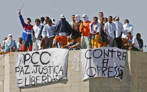 PCC members during a prison protest