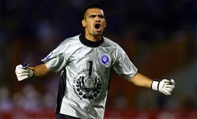 El Salvador goalkeeper Miguel Montes