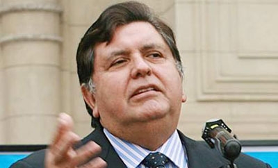 Former Peruvian President Alan Garcia