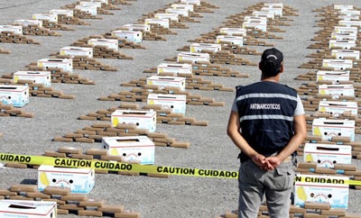 A drug haul recovered in Guayaquil this year