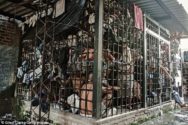 El Salvador prison cages seen by Vice magazine last year
