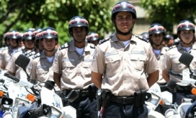 Members of Venezuela's National Bolivarian Police