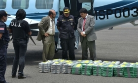 Cocaine seized in Costa Rica in 2013