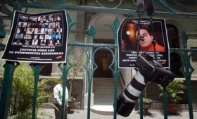 Mexican journalists protest anti-media violence