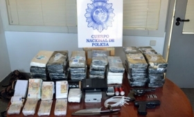 Recovered goods from the police raids