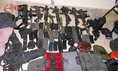 Arms seized from a Haitian kidnapping gang