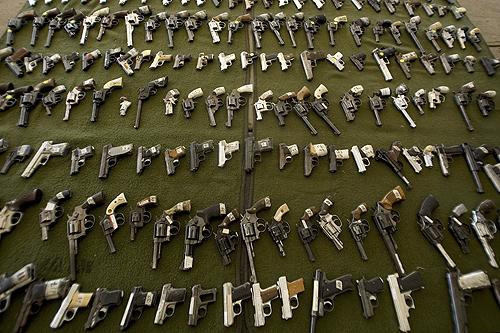 Illegal pistols seized in Brazil
