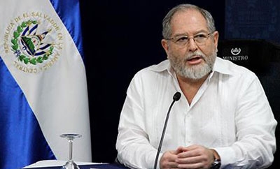 El Salvador Security Minister Ricardo Perdomo
