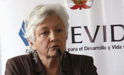 Former president of DEVIDA, Carmen Masias