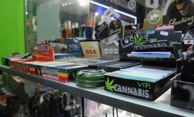 Marijuana paraphernalia for sale in Uruguay