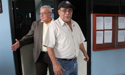Jose Adan Salazar (right) with his lawyer