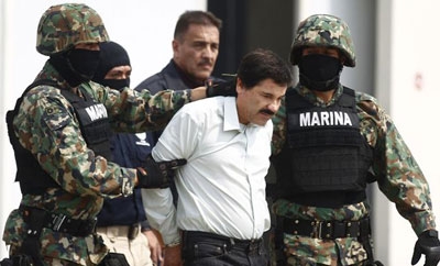 "El Chapo" Guzman after his February arrest