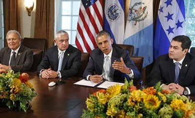 Central American presidents meet with Obama