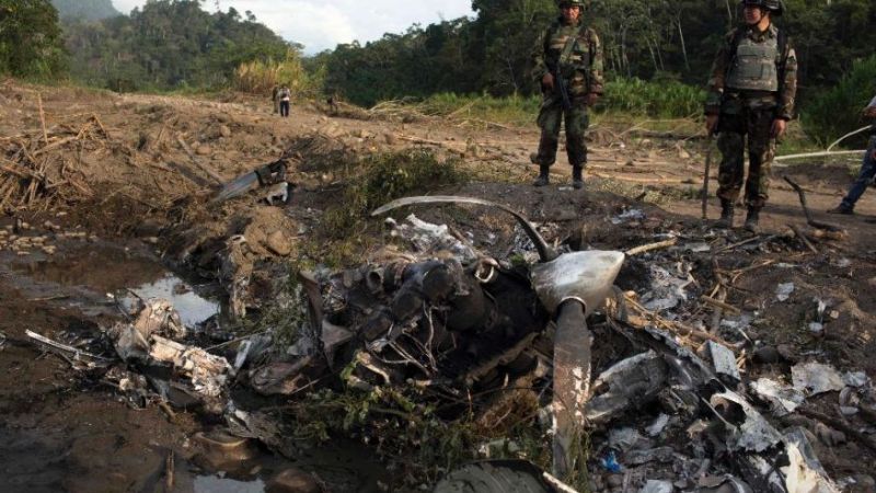 Airstrip destroyed  by Peruvian security forces