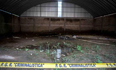 The warehouse in Tlatlaya where the massacre took place