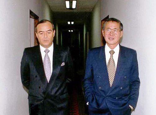 Vladimiro Montesinos (left) and ex-President Fujimori