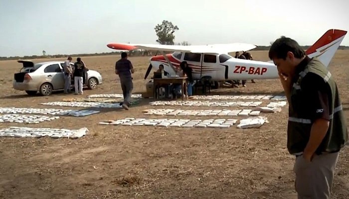 A drug plane seized in Paraguay