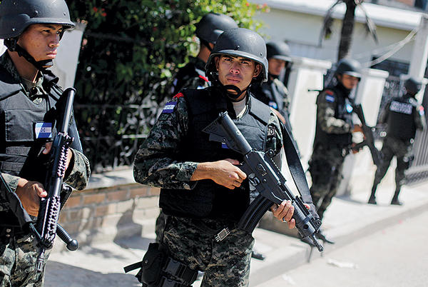 Military police in Honduras
