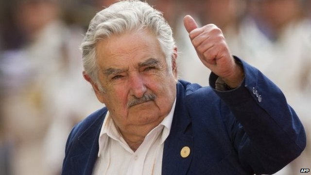 Outgoing Uruguayan President Jose Mujica
