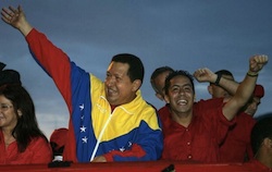 Robert Serra with former President Hugo Chavez