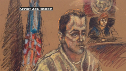 Courtroom sketch of Ralph Mata