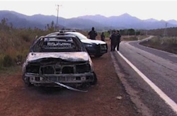 The scene of the attack in Jalisco