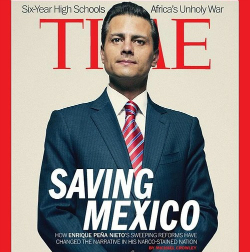 Mexico's Enrique PeÃ±a Nieto on cover of Time
