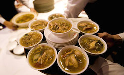 Shark fin soup is a delicacy in China