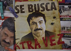 An "El Chapo" wanted poster