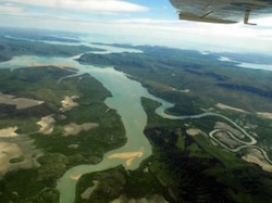 Argentina's Parana River, as seen from a plane