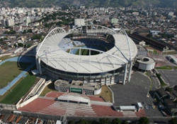 A soccer stadium in Rio de Janeiro