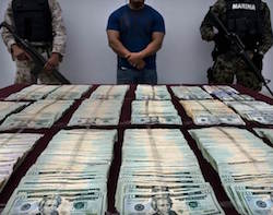 US currency seized by Mexican authorities